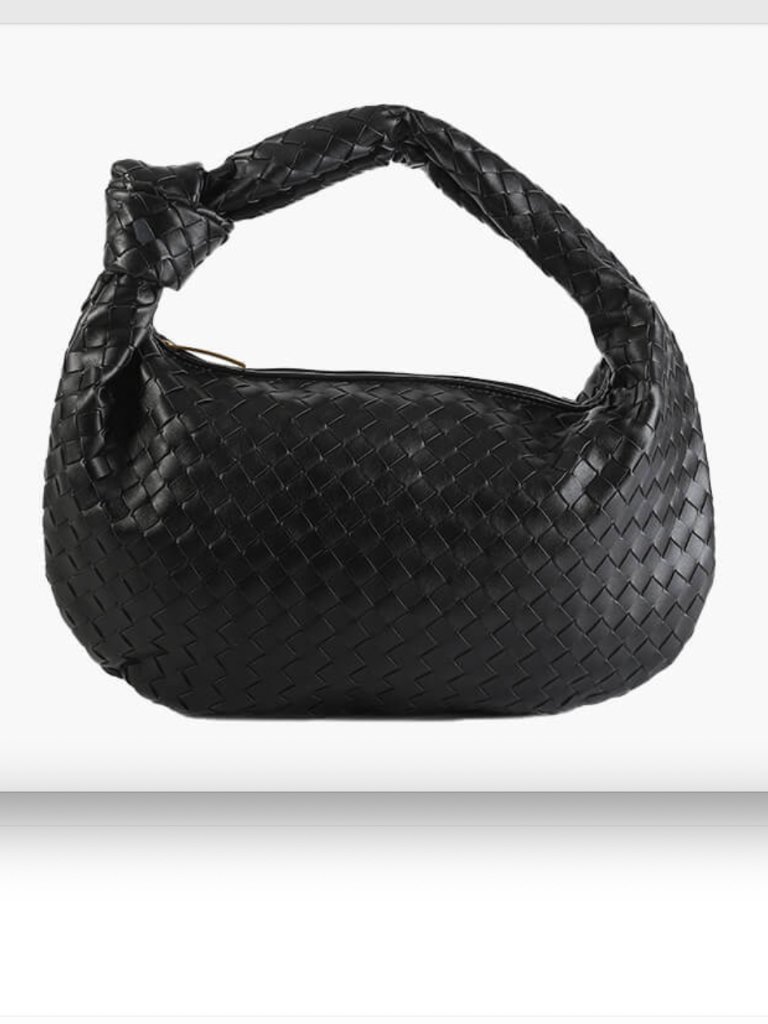 The Love Knot Faux Leather Bag: Woven - Anthropologie